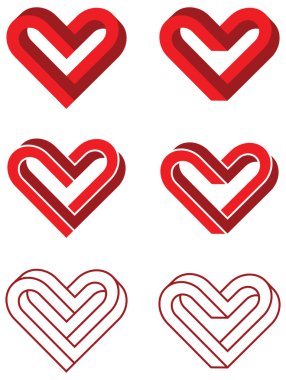 İmkansız kalp 3d şekiller