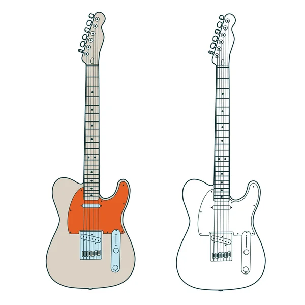 Electric Guitars — Stock Vector