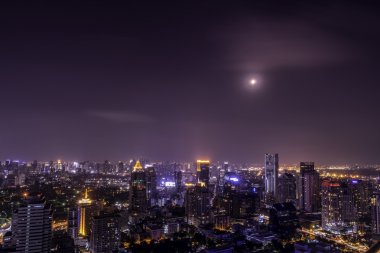 cityscape Kentsel şehir görünümünü gecesi 