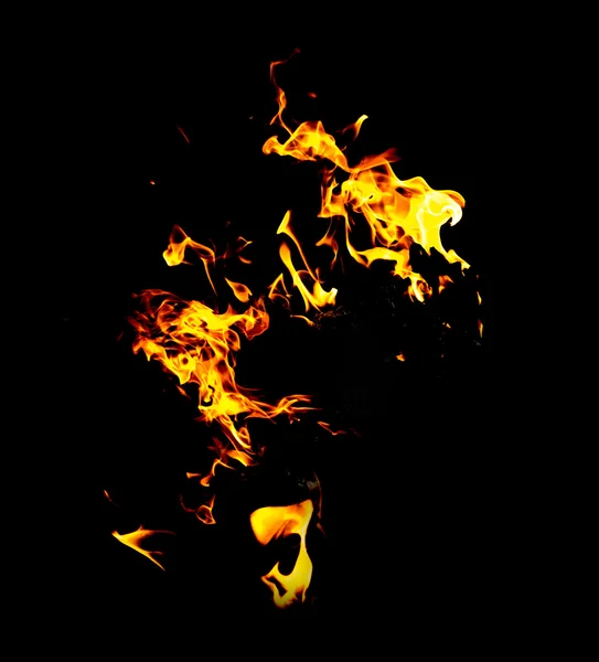 Abstract fire pattern with save selection — Stock Photo, Image