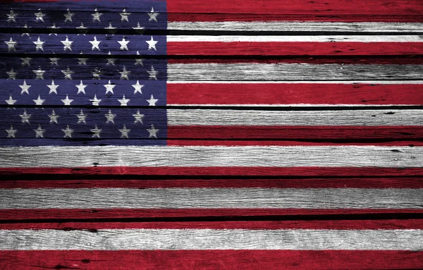 USA flagga trä — Stockfoto