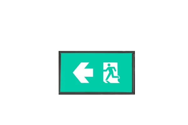 Fire exit , isolate on white background — 스톡 사진