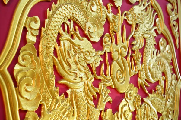 Chinese temple door in thailand — Stock Photo, Image