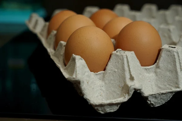 Eieren in de keuken — Stockfoto