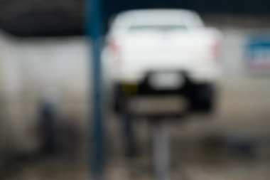 Asansör bakım için araba