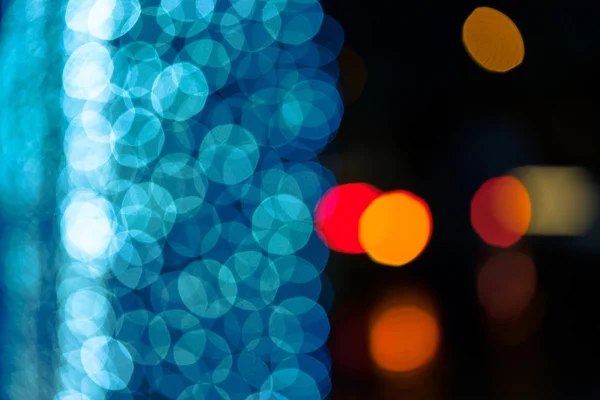 Abstract christmas light bokeh at night — Stock Photo, Image