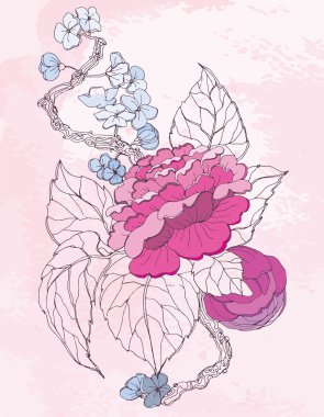 vektör tatlı menüsü cupcake ve çerçeve ve pembe arka plan ile retro tarzında