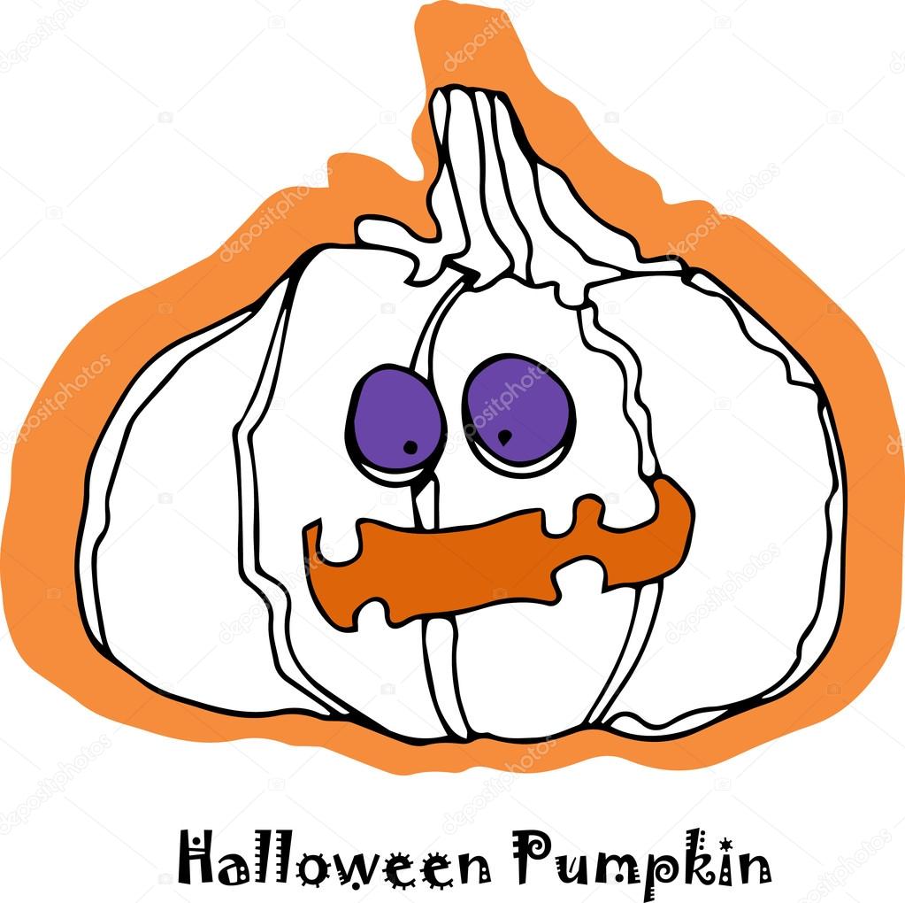 main de vecteur dessin citrouille dhalloween pour la conception de logo et autocollant - Dessin Citrouille D Halloween main de vecteur dessin citrouille dhalloween pour la conception de logo et autocollant - Dessin Citrouille D Halloween
