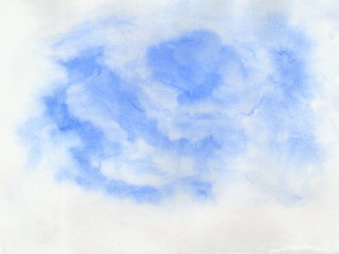 Suluboya arka plan. Suluboya gökyüzü ve bulutlar