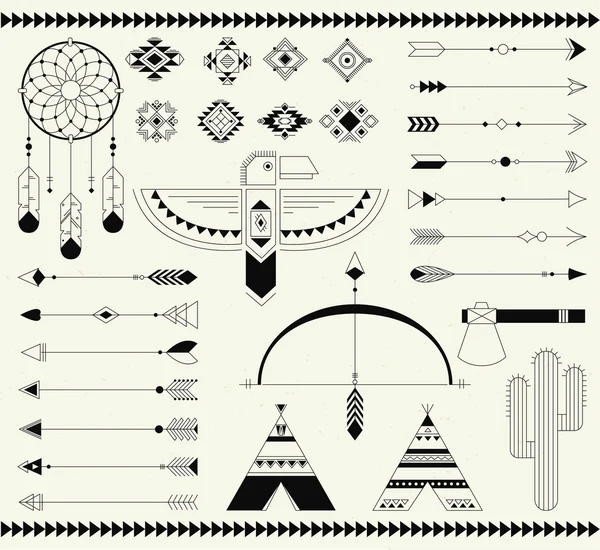 Tribal native american indian element. — Stock vektor