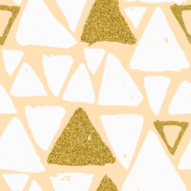 Sorunsuz üçgen çizilmiş desen.