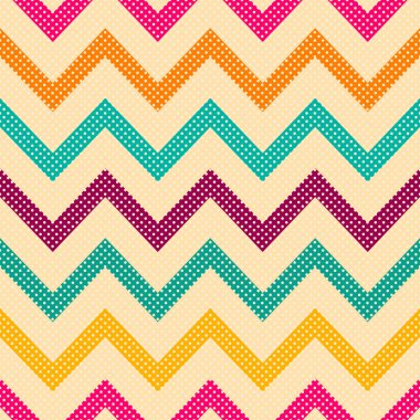 Sorunsuz vektör geometrik desen Zig zag çizgili. pastel çizgili arka plan