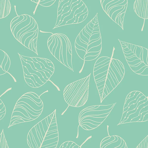 Seamless pattern with leaf. — Stock Vector