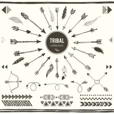 Kabile öğeleri koleksiyonu.