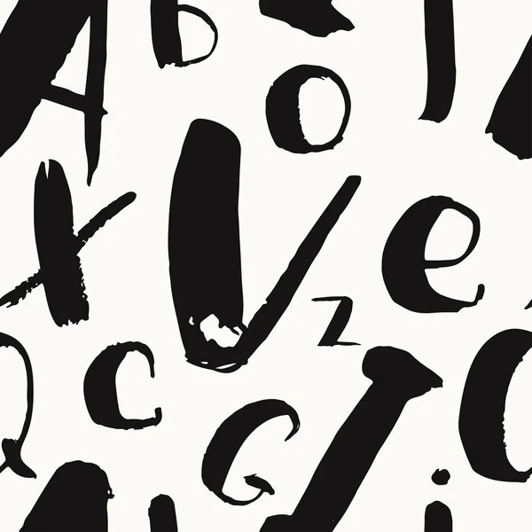 アルファベット。文字でのシームレスなパターン. — ストックベクタ
