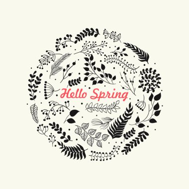 Doodles'ın çiçek çiçek daire.