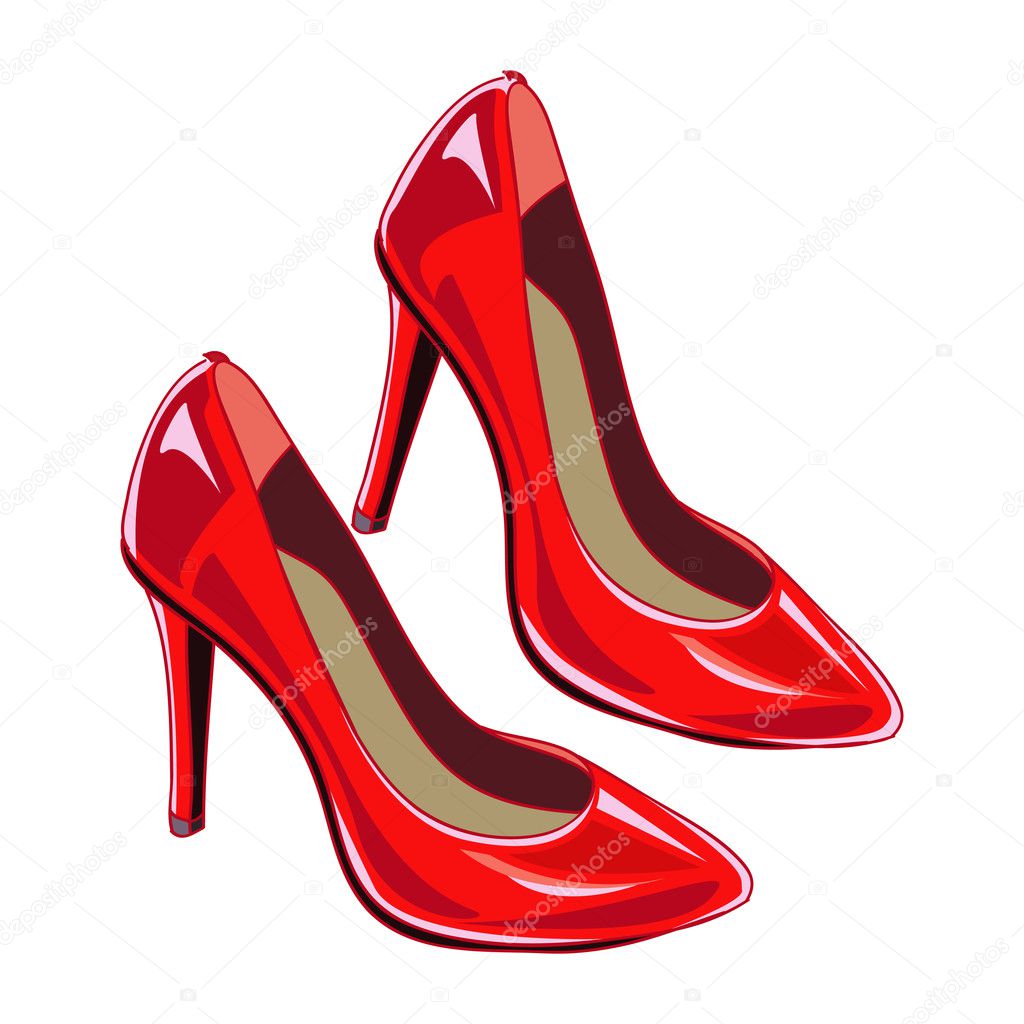 Red woman shoes. Vector illustration. Stock Vector Image by ©LinaTruman #114767848 Red woman shoes. Vector illustration. Stock Vector Image by ©LinaTruman #114767848