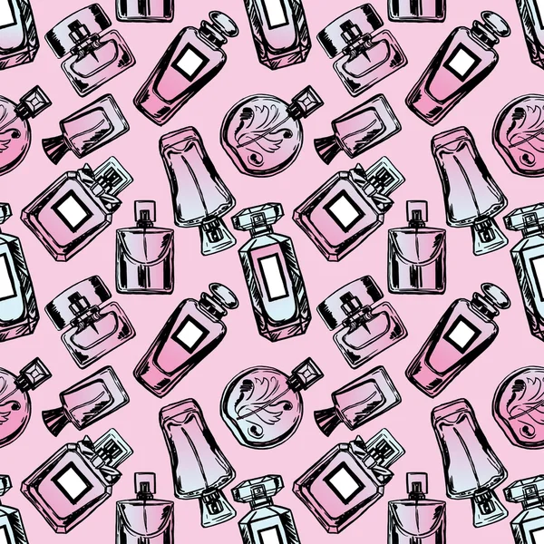 Modèle de parfum sans couture vectoriel . — Image vectorielle