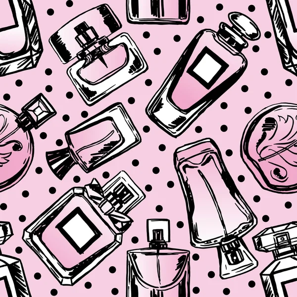 Modèle de parfum sans couture vectoriel . — Image vectorielle