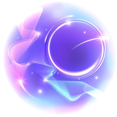 Yıldızlı mor soyut arkaplan.