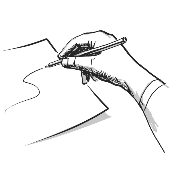 Hand zieht. Vektor-illustration. — Stockvektor