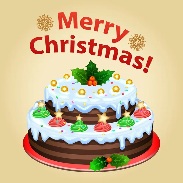 A tál a karácsonyi díszek karácsonyi sütemény — Stock Vector