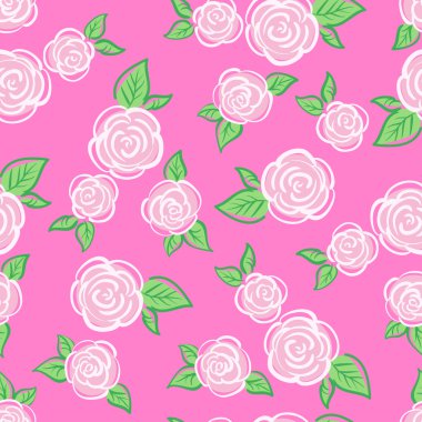 Vektör sorunsuz Vintage çiçek deseni.