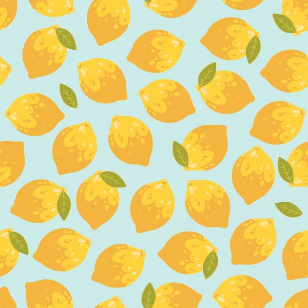 Vektör yaz limon ile seamless modeli.