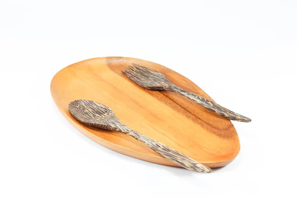 Wood Dish — Stock Photo, Image