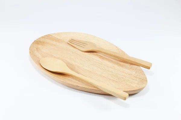 Wood Dish — Stock Photo, Image