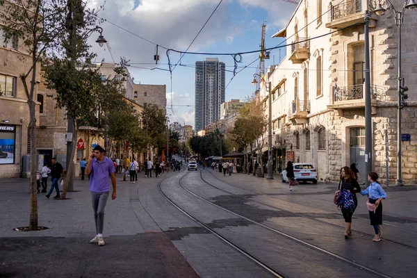 Kudüs, İsrail - 28 Ekim 2025: İsrail şehir merkezine bakış