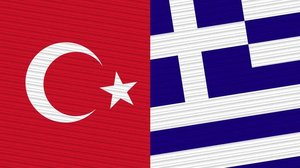 希腊和土耳其共同展示织物纹理图解 — 图库照片