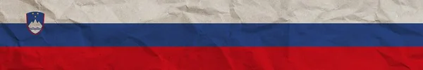 Slovenia Довгі Горизонтальні Прапори Прапор Текстура Зображення — стокове фото