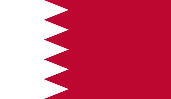 Державний Прапор Бахрейну Офіційний Знак Символ — стокове фото