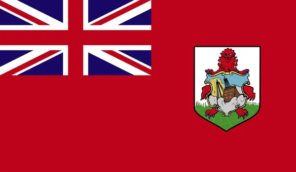 Bermudas Bandera Del País Nacional Signo Oficial Ilustración Del Símbolo — Foto de Stock