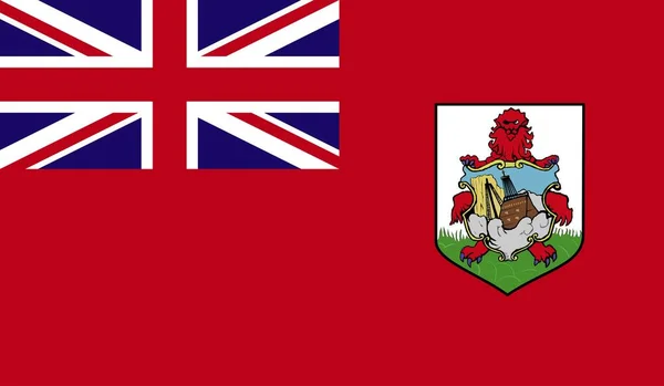 Bermuda Ulusal Bayrak Resmi İmza Sembol İllüstrasyonu