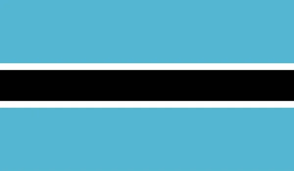 Botswana Nacional País Bandeira Signo Oficial Símbolo Ilustração — Fotografia de Stock