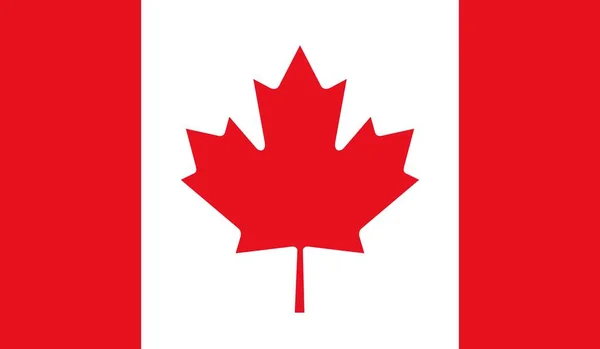 Canadá Bandera Del País Nacional Signo Oficial Ilustración Del Símbolo — Foto de Stock