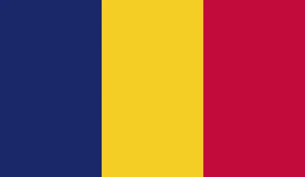 Chad Nacional País Bandeira Signo Oficial Símbolo Ilustração — Fotografia de Stock