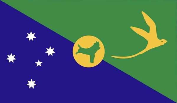 Kersteiland Nationale Land Vlag Officiële Symbool Illustratie — Stockfoto