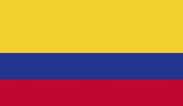 Colombia Bandera País Nacional Signo Oficial Ilustración —  Fotos de Stock