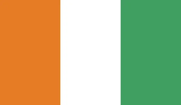 Cote Dlvoire National Country Flag Oficiální Znak Symbol Ilustrace — Stock fotografie