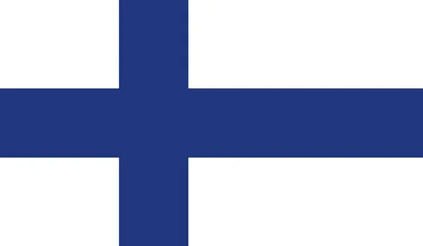 Finlandia Bandera Del País Nacional Signo Oficial Ilustración — Foto de Stock