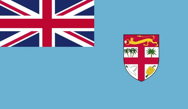 Fiji Nationell Landsflagga Officiell Teckensymbol Illustration — Stockfoto