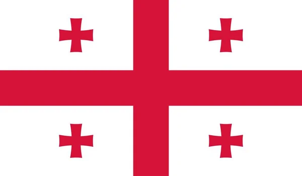 Γεωργία Εθνική Χώρα Σημαία Επίσημη Σύμβολο Εικονογράφηση — Φωτογραφία Αρχείου