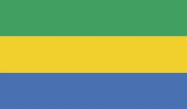 Gabon National Country Flag Official Sign Symbol Illustration — Stock Photo, Image