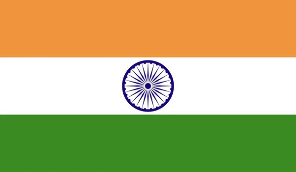 Ινδία Εθνική Χώρα Σημαία Επίσημη Σύμβολο Εικονογράφηση — Φωτογραφία Αρχείου