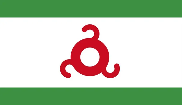 Inguhetia National Country Flag公式サインシンボルイラスト — ストック写真