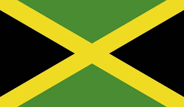 Jamaica National Country Flag Official Sign Symbol Illustration — Stock Photo, Image