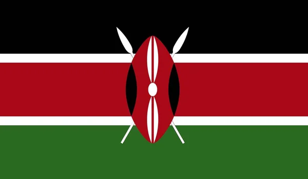 Kenya National Country Flag Official Sign Symbol Illustration — Stock Photo, Image